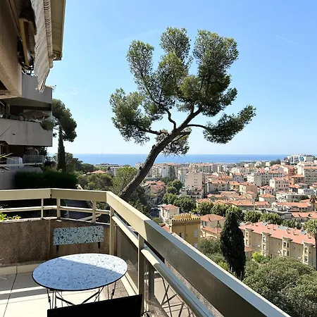 Apartament Nice, Grand Studio - Piscine - Terrasse Vue Mer